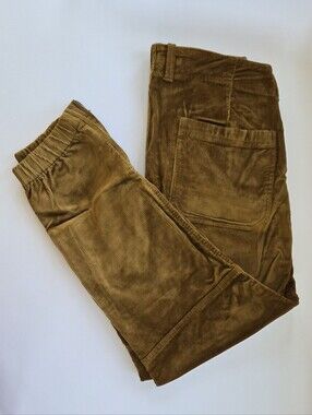 NWOT-BANANA REPUBLIC Corduroy Jogger Pants w/Ankle Zipper - Golden Olive